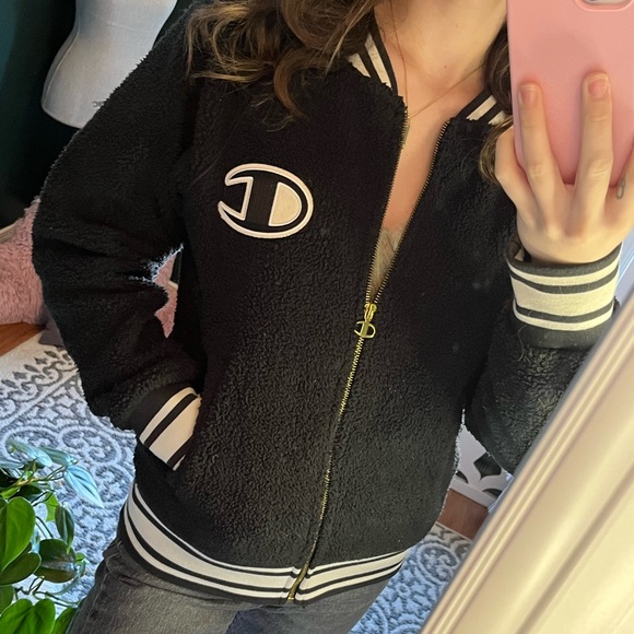 y2k Champion varsity bomber jacket ✨ - Picture 2 of 3